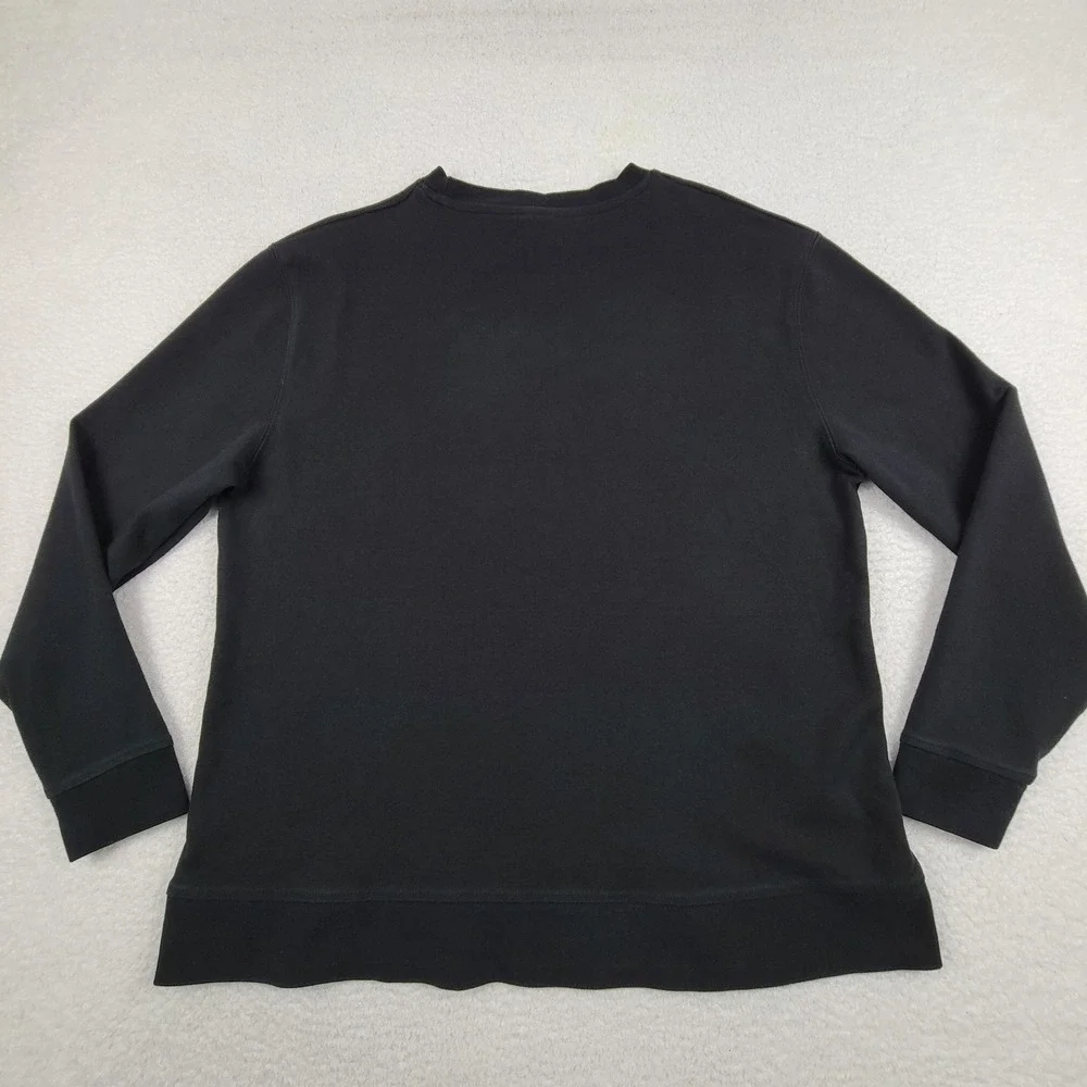 Tesla Sweater Mens Large Black Crewneck Logo Pullover Electric Car‎ Company USA